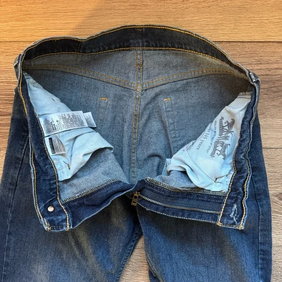 Levi's 505 Jeans, Medium Wash Denim, 34x34 CA00342 WPL423 - Picture 4 of 5